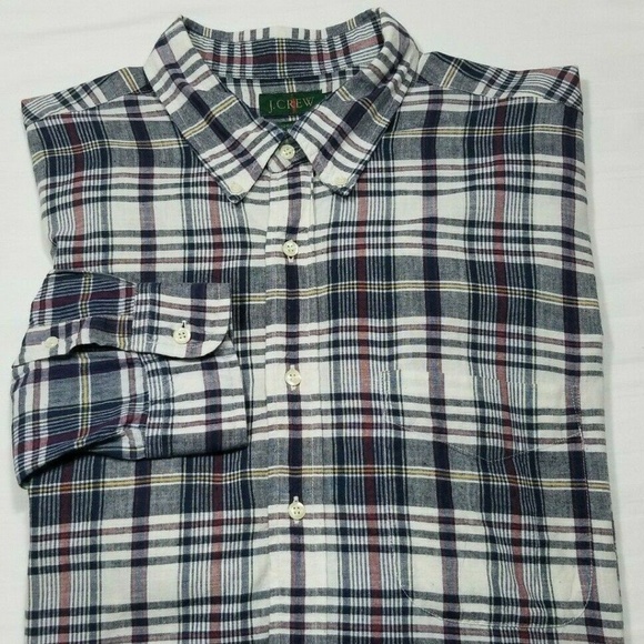 J. Crew Other - J CREW Mens XLT Long Sleeve Plaid Shirt - Tall